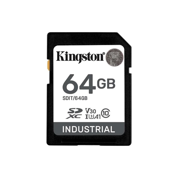Kingston SDIT/64GB SDHC Industrial -40C to 85C C10 ürün görseli 1