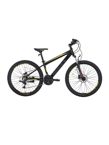BİSAN COOPER 26" MD-25 MAT SİYAH SARI Dağ Bisikletleri ürün görseli 1