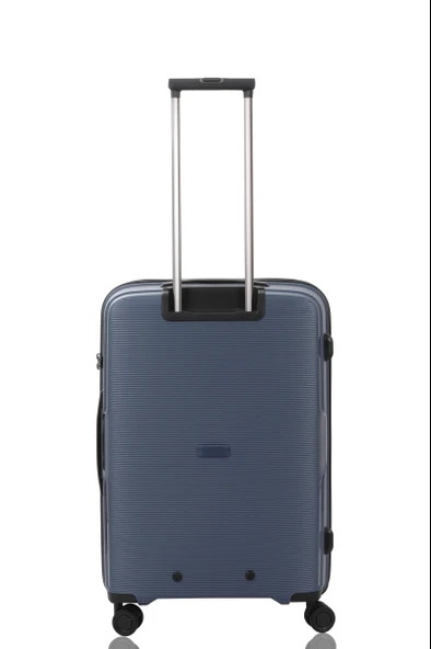 V2408 POLİCARBON VALİZ SİYAH SET - Resim 10