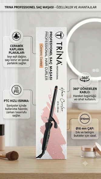 Trina Siyah Saç Maşası (16 Mm ) 0044 ürün görseli 1