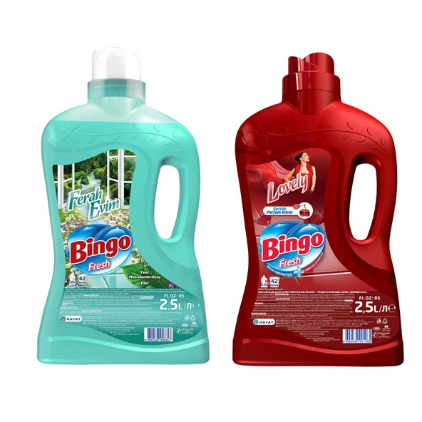 Bingo Fresh Yüzey Temizleyici 2500 ml Ferah Evim ve Lovely 2 li Set ürün görseli 1