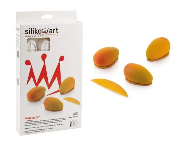 Silikomart Mango 30 Mini Tatlı Kalıbı ve Kesici Seti ürün görseli 1