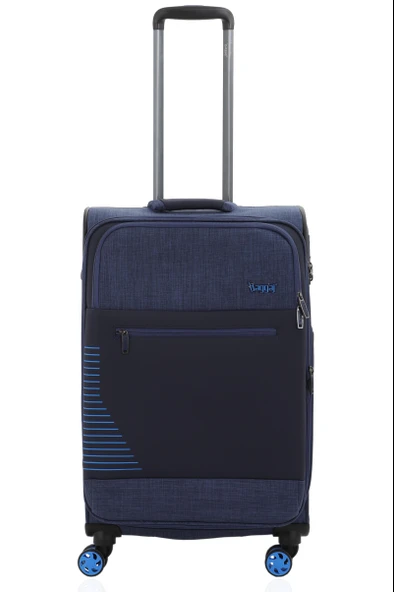 V2412 SUPER LIGHT VALİZ GRİ SET - Resim 9