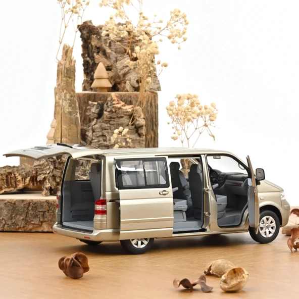 Norev 188602 1/18 VW Multivan 2003 Wheat Beige Metallic - Resim 4