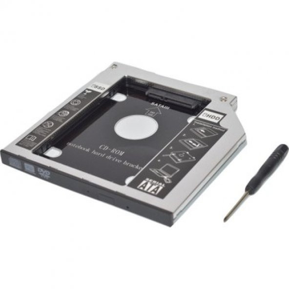 9.5mm Sata Hdd Caddy Ssd 9.5 Kızak Harddisk Kutusu Cdrom Yerine ürün görseli 1
