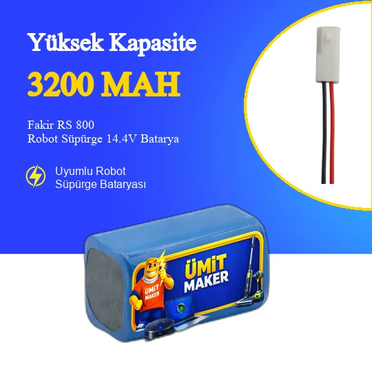 Fakir RS 800 Robot Süpürge 3200 mAh 14.4V Batarya ürün görseli 1
