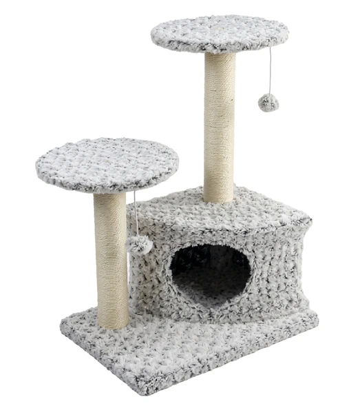 Tommy Kedi Evli Tırmalama Gri 45x33x70 ürün görseli 1