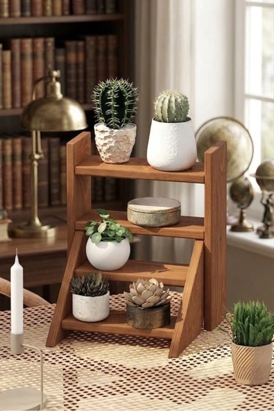 Ev dekka Furinno Ahşap Çok Amaçlı Mutfak ve Balkon Düzenleyici Stand - 4 Katlı Modern Raf 30x40 cm ürün görseli 1