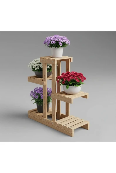 Ev dekka Çok Amaçlı Kitaplık 5 Bölmeli - 25 cm Raf Aralığı - Modern Dekoratif Mutfak Ve Ofis Rafı ürün görseli 1