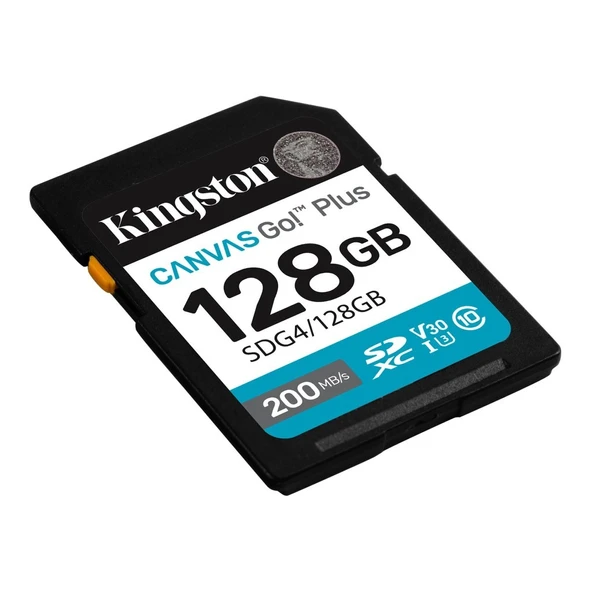 Kingston SDG4/128GB Canvas Go Plus SDXC SD Gen4 - Resim 2