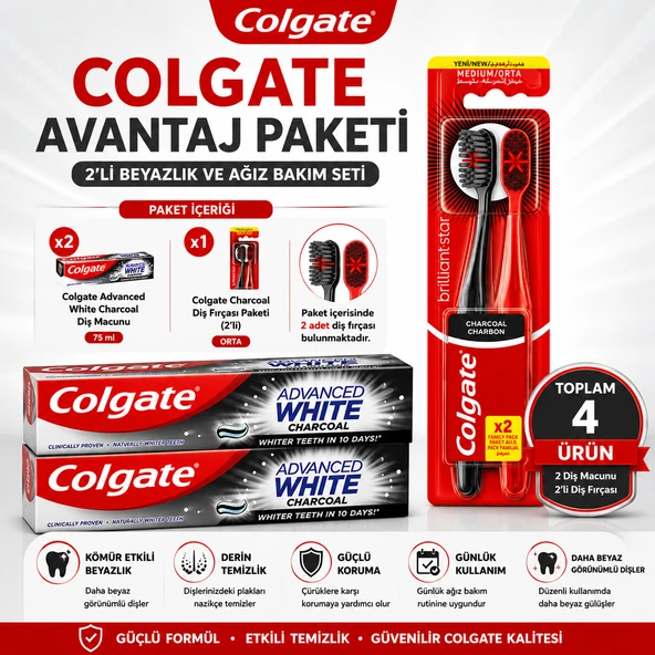 Colgate Advanced White Charcoal Avantaj Paketi ürün görseli 1
