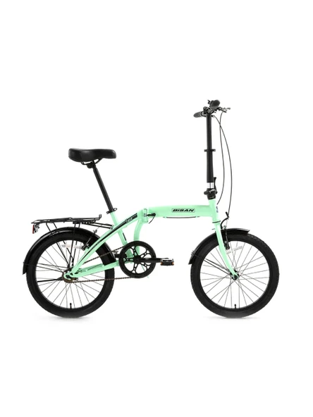 BİSAN TWIN KATLANIR BİSİKLET 32CM V 20 JANT 1 VİTES MİNT YEŞİLYEŞİL SİYAH ürün görseli 1