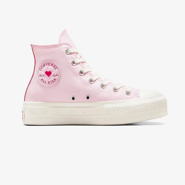 Converse Chuck Taylor All Star Lift Hearts Unisex Pembe Platform Sneaker ürün görseli 1