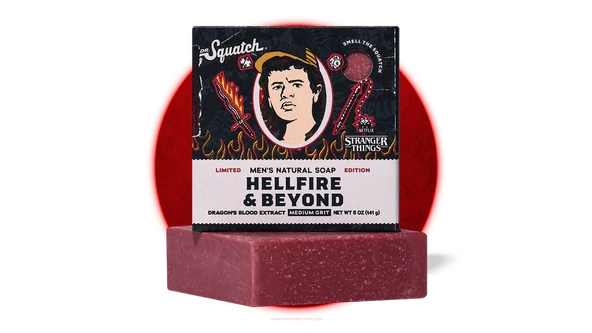 Dr. Squatch Strangers Things Hellfire & Beyond Kalıp Sabun 141GR ürün görseli 1