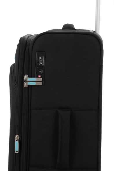 V2411 SUPER LIGHT VALİZ BLACK SET - Resim 5