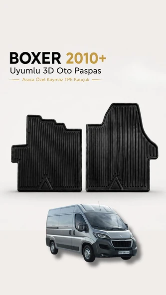 BOXER 2010+ 3D Oto Paspas Araca Özel Kaymaz Tpe Kauçuk Paspas ürün görseli 1