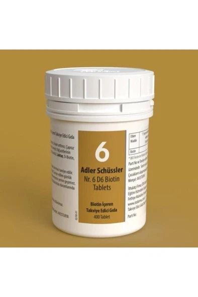 Adler Schüssler No: 6 400 Tablet ürün görseli 1