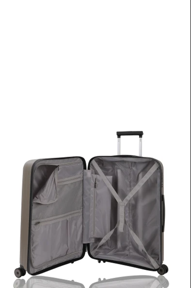 V2407 POLİCARBON VALİZ SİYAH SET - Resim 12