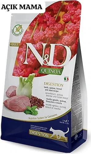 N&D Quinoa Digestion Kuzu Etli 1.5 kg Yetişkin Kedi Maması Açık Mama ürün görseli 1