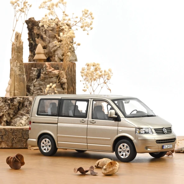 Norev 188602 1/18 VW Multivan 2003 Wheat Beige Metallic - Resim 2