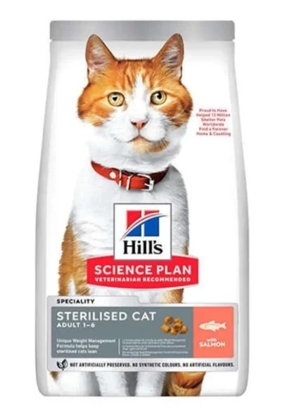 Hill's Somonlu 3 kg Kısırlaştırılmış Yetişkin Kedi Maması - Açık Paket ürün görseli 1