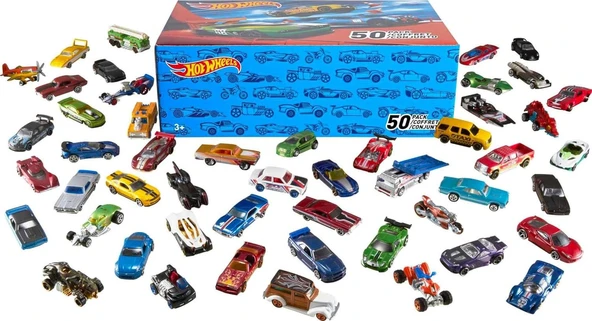 Hot Wheels Ellili Araba Seti, 3 yaş ve üzeri, V6697 ürün görseli 1