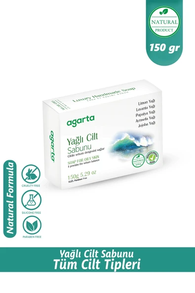 Agarta Yağlı Ciltler Sabunu Doğal 150 gr ürün görseli 1