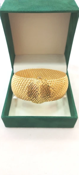 925 AYAR GÜMÜŞ KELEPÇE GOLD KAPLAMA ürün görseli 1