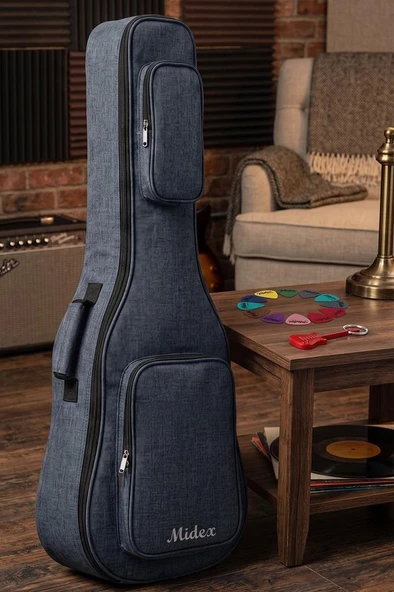 Midex CS-89DBL Özel Tasarım Softcase Klasik Gitar Çantası Gigbag Kılıf (101 cm) ürün görseli 1