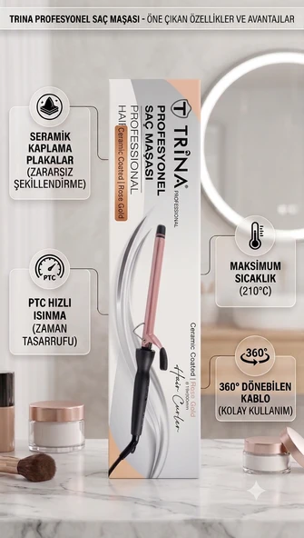 Trina Bronz Saç Maşası (19 Mm ) 0072 ürün görseli 1