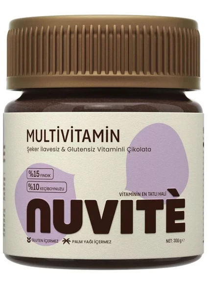 Nuvite Multivitamin Çikolata Aromalı 300 gr ürün görseli 1