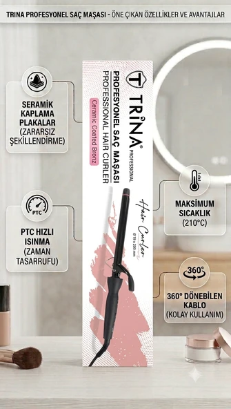 Trina Siyah Saç Maşası (19 Mm ) 0045 ürün görseli 1