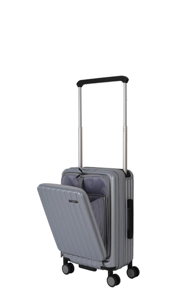 V2522 PC VALİZ SILVER SET - Resim 2