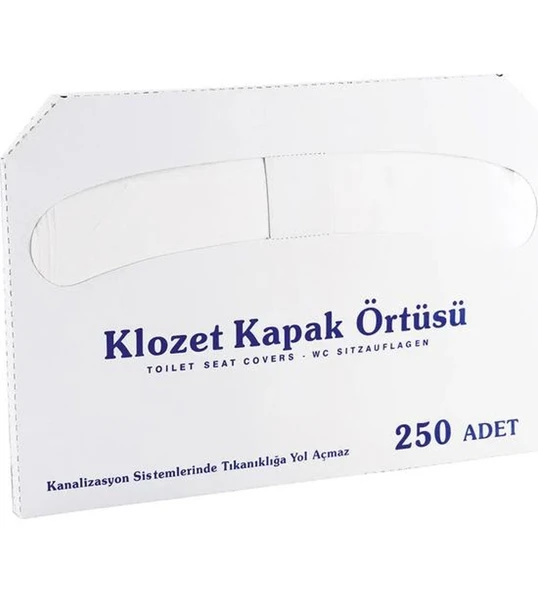 ŞeyliŞeyler - Klozet Kapak Örtüsü 200'lü Tek Kullanımlık Hijyenik Tuvalet Kağıdı 5 Paket ürün görseli 1