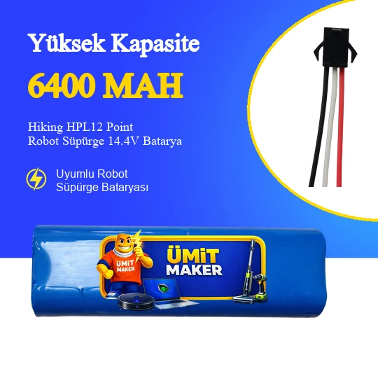 Hiking HPL12 Point Robot Süpürge 6400 mAh 14.4V Batarya ürün görseli 1