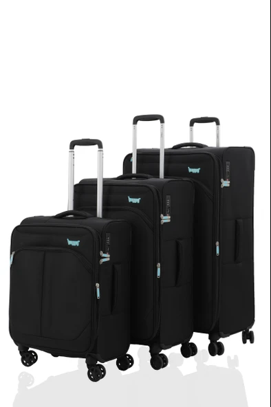 V2411 SUPER LIGHT VALİZ BLACK SET ürün görseli 1