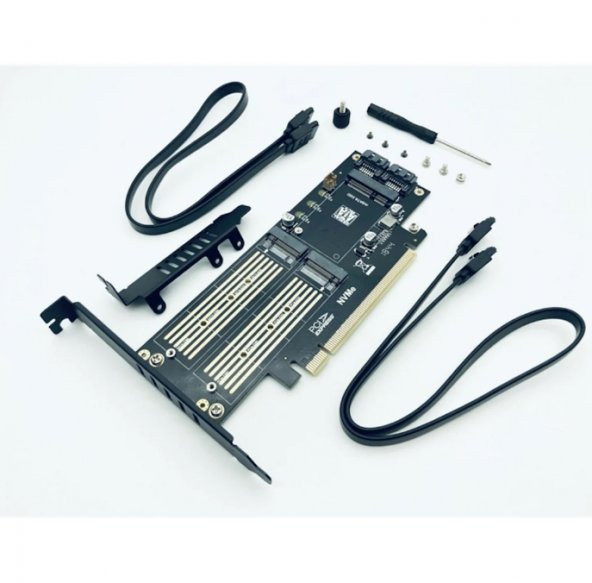 M.2 NVMe SSD NGFF PCIE 3.0X16 Adaptör mSATA ürün görseli 1