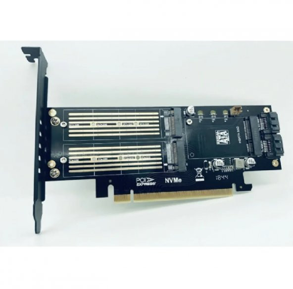 M.2 NVMe SSD NGFF PCIE 3.0X16 Adaptör mSATA - Resim 2