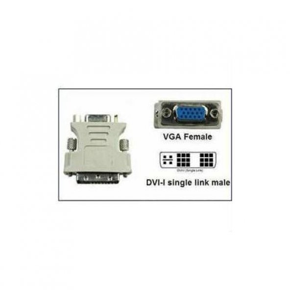 18 5 Dvi to VGA Çevirici DVI to VGA 18 5 dvi vga dönüştürücü ürün görseli 1