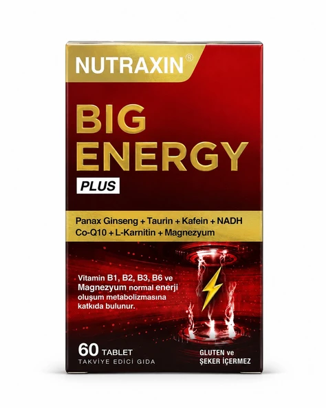 Nutraxin Big Energy Plus 60 Tablet ürün görseli 1