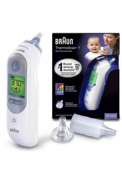 BRAUN Thermoscan 7 Irt 6520 Kulaktan Ölçen Ateş Ölçer ürün görseli 1