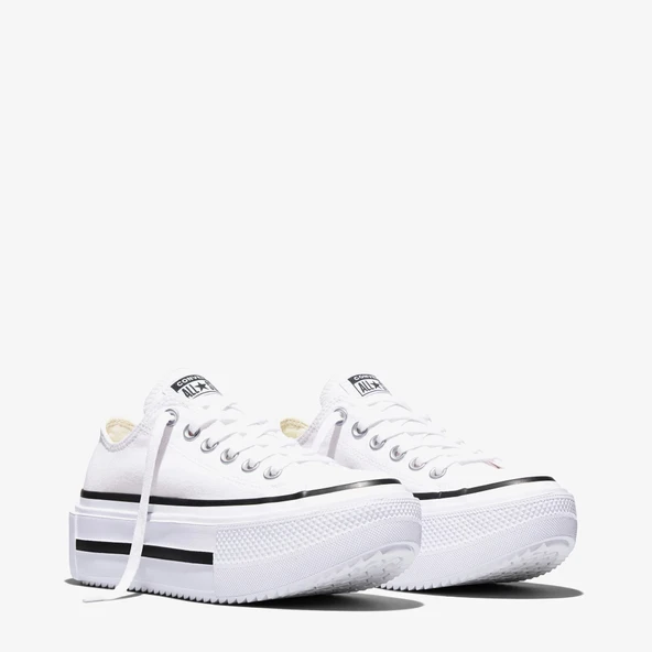 Converse Chuck Taylor All Star Lift Double Stack Unisex Beyaz Sneaker - Resim 2