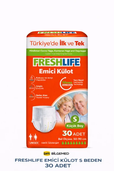 FRESHLİFE EMİCİ KÜLOT S BEDEN – 30 ADET ürün görseli 1