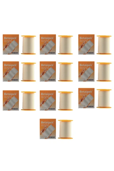 BETASAN Betaipek Flaster Tıbbi İpek Sabitleme Bandı 5 M x 5 CM (10kutu) ürün görseli 1