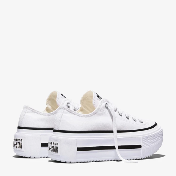 Converse Chuck Taylor All Star Lift Double Stack Unisex Beyaz Sneaker - Resim 3