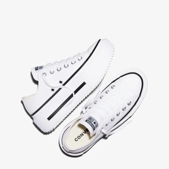 Converse Chuck Taylor All Star Lift Double Stack Unisex Beyaz Sneaker - Resim 5