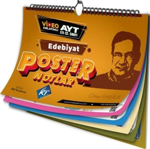 AYT Edebiyat Poster Notlar KR Akademi ürün görseli 1