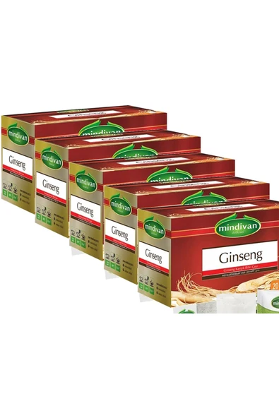 Ginseng Çayı 20 Li Süzen Poşet (20 Li X 5 Adet) ürün görseli 1