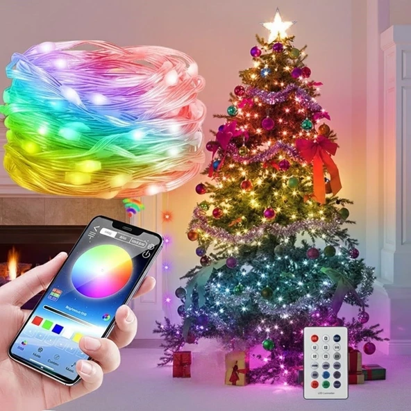 10 MT Uzaktan Kumandalı USB LED Işık – Çok Modlu Dekoratif Ortam Aydınlatmas ürün görseli 1