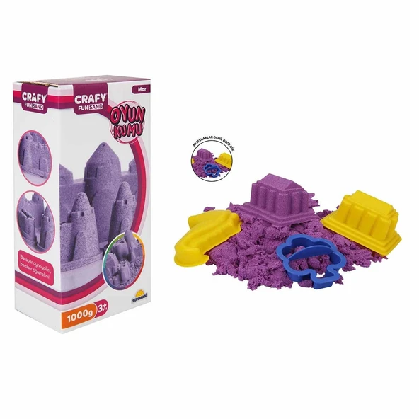 Fun Dough Kinetik Kum 1000 gr Mor - S00002242 ürün görseli 1